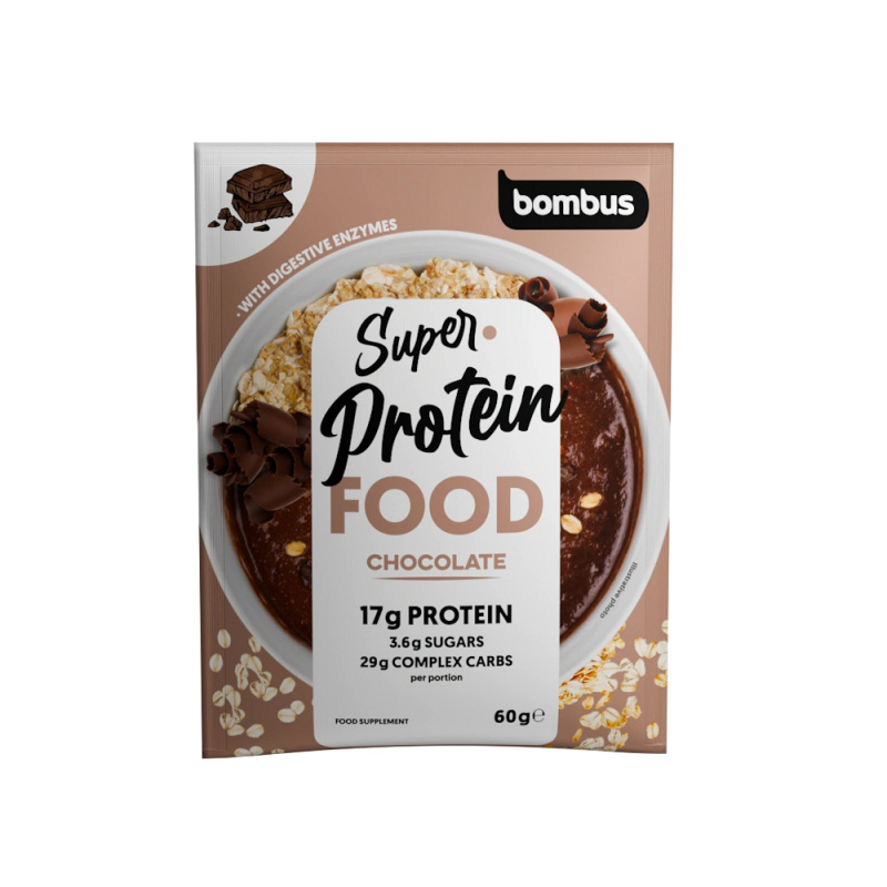 Bombus SUPER PROTEIN FOOD 60 g - čokoláda