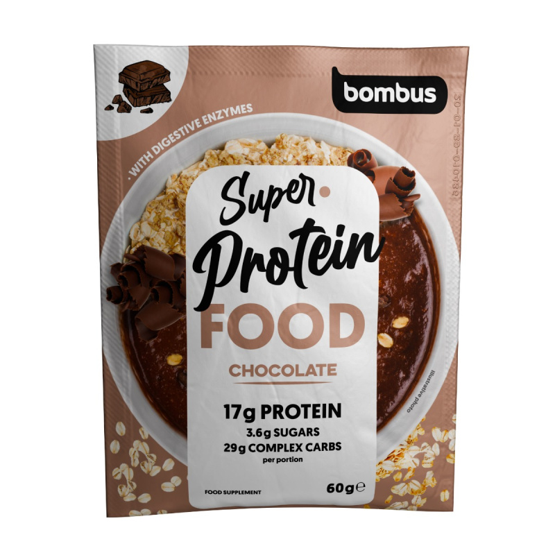 Bombus SUPER PROTEIN FOOD 60 g - čokoláda