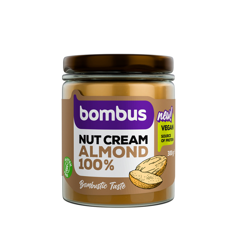 BOMBUS Nuts cream 100% mandlový krém 300 g