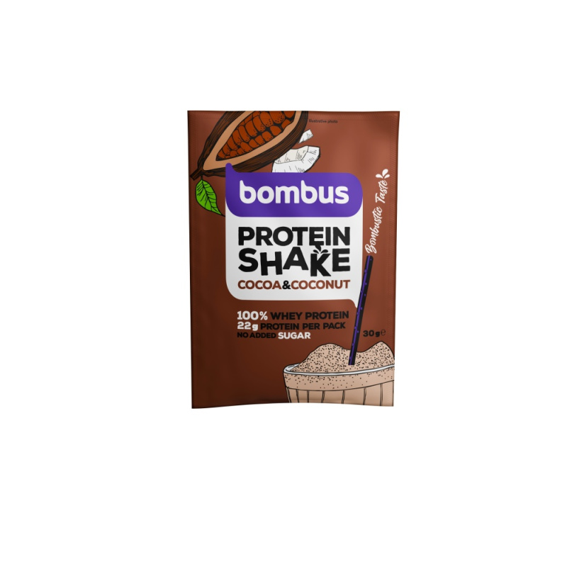BOMBUS Protein shake kakao a kokos 30 g