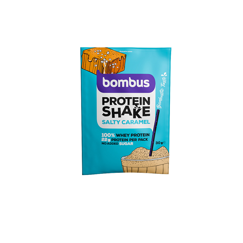 BOMBUS Protein shake slaný karamel 30 g