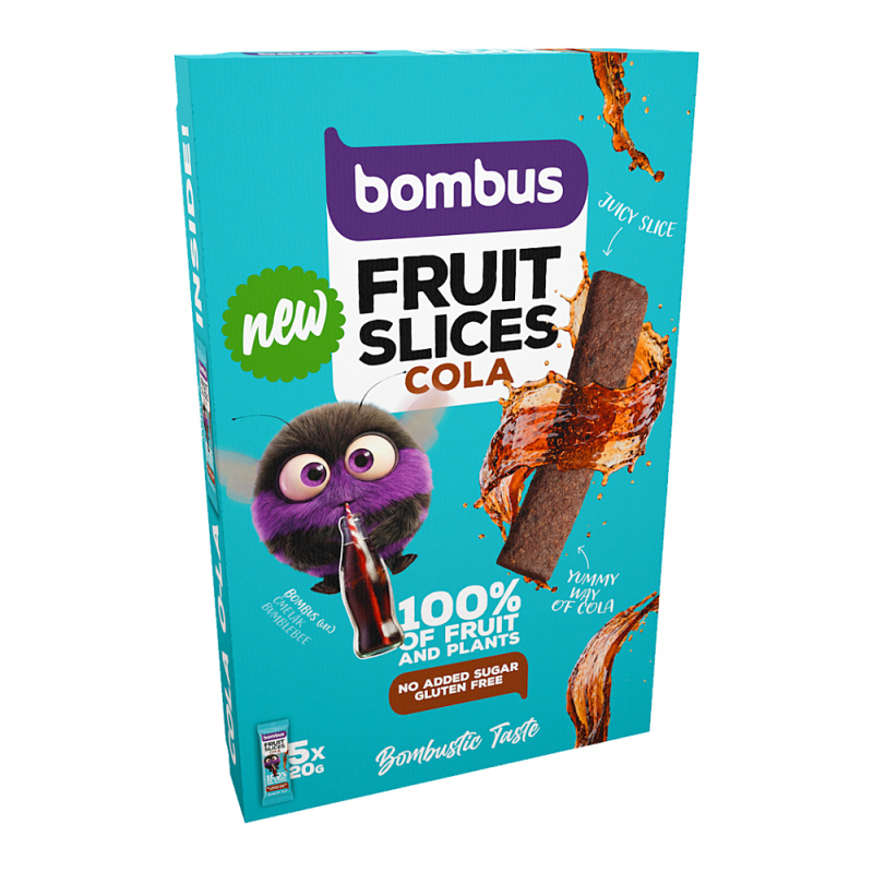 Bombus Fruit Slices 5x20 g - kola