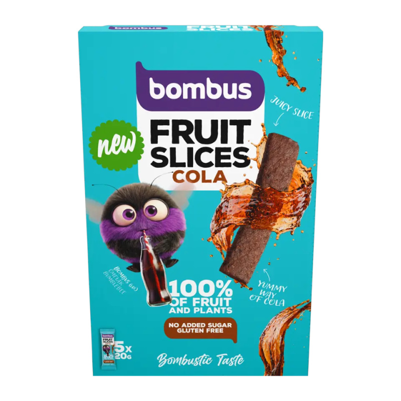 Bombus Fruit Slices 5x20 g - kola