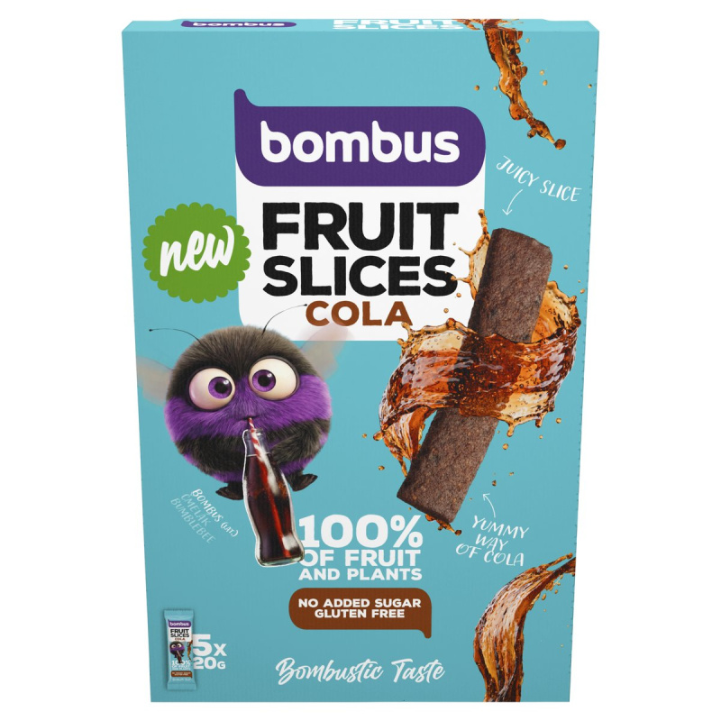 Bombus Fruit Slices 5x20 g - kola