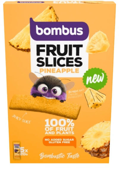 Bombus Fruit Slices 5x20 g - ananas