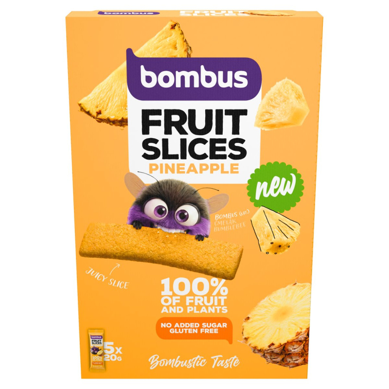 Bombus Fruit Slices 5x20 g - ananas