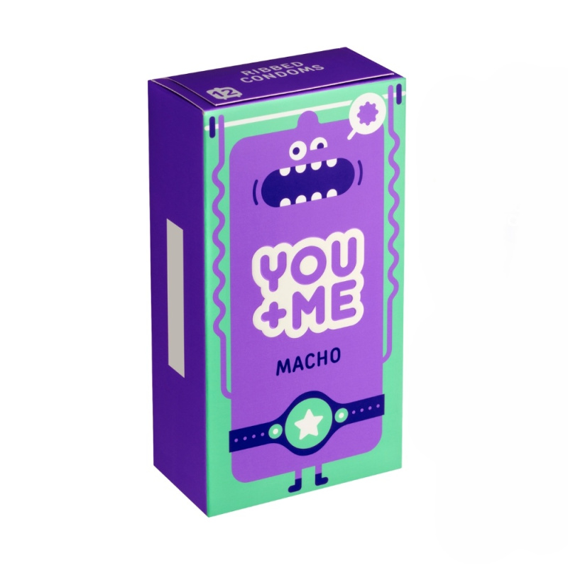 You Me Macho kondomy se stimulujícími vroubky