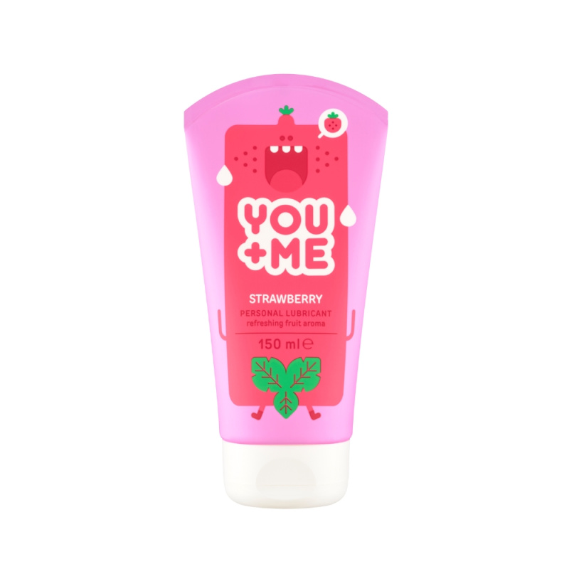 You Me Strawberry lubrikant s jahodovým aroma