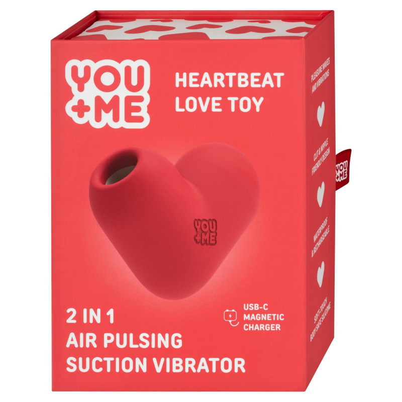 YOU+ME Sací vibrátor Heartbeat Love Boy 1 ks