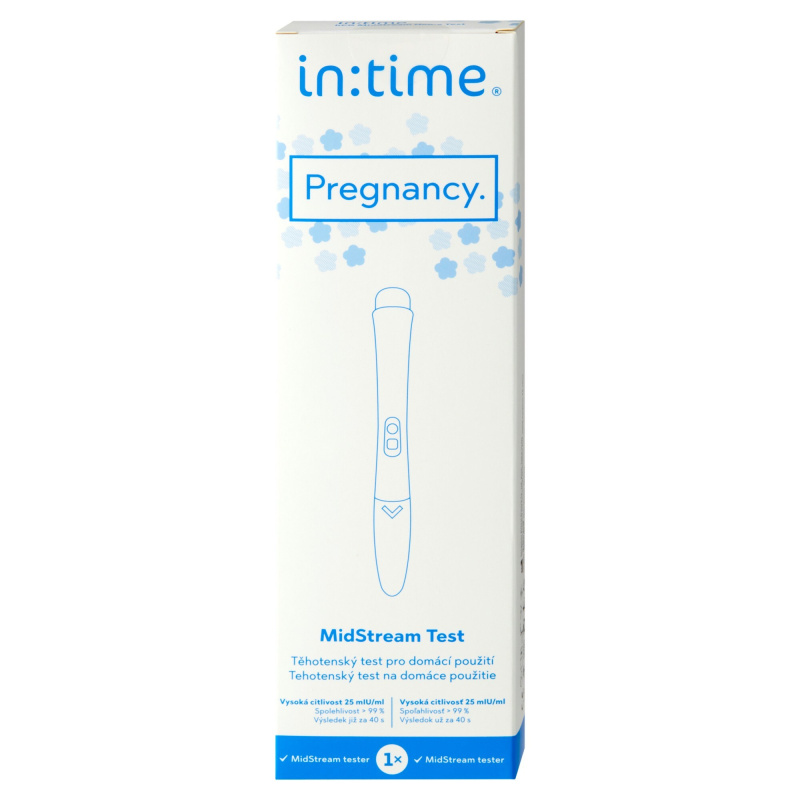 Intime Pregnancy hCG MidStream Test těhotenský test pro domácí použití