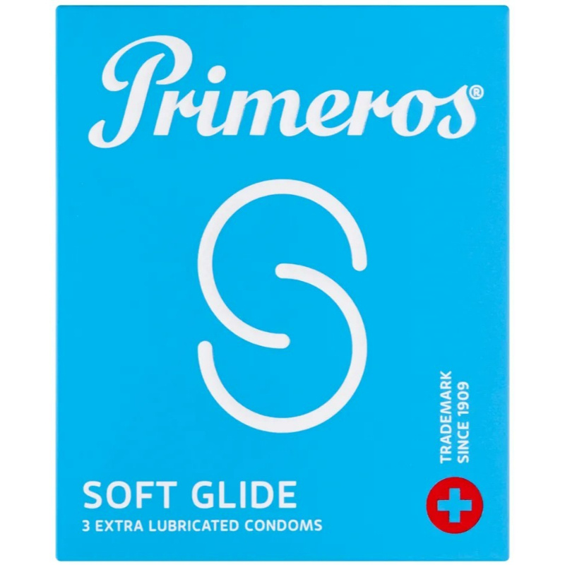 Primeros Soft Glide – extra lubrikované kondomy (3 ks)