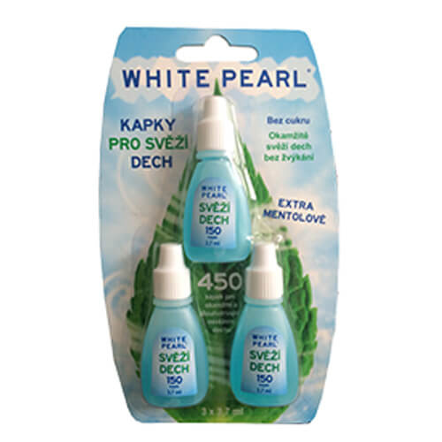 White Pearl Dental Care kapky pro svěží dech 3 x 3.7 ml