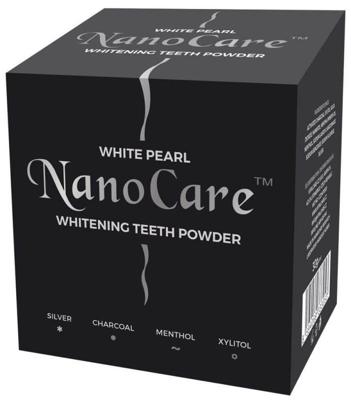 White Pearl NanoCare bělicí zubní pudr s aktivním uhlím 30 g