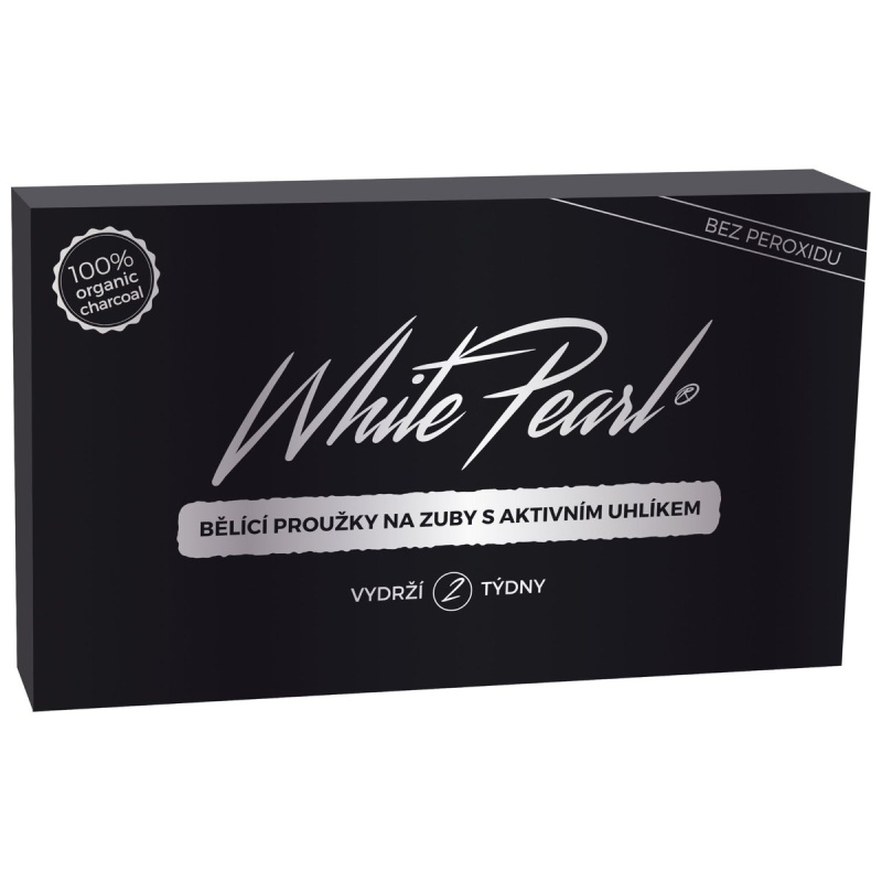 White Pearl Bělicí proužky charcoal