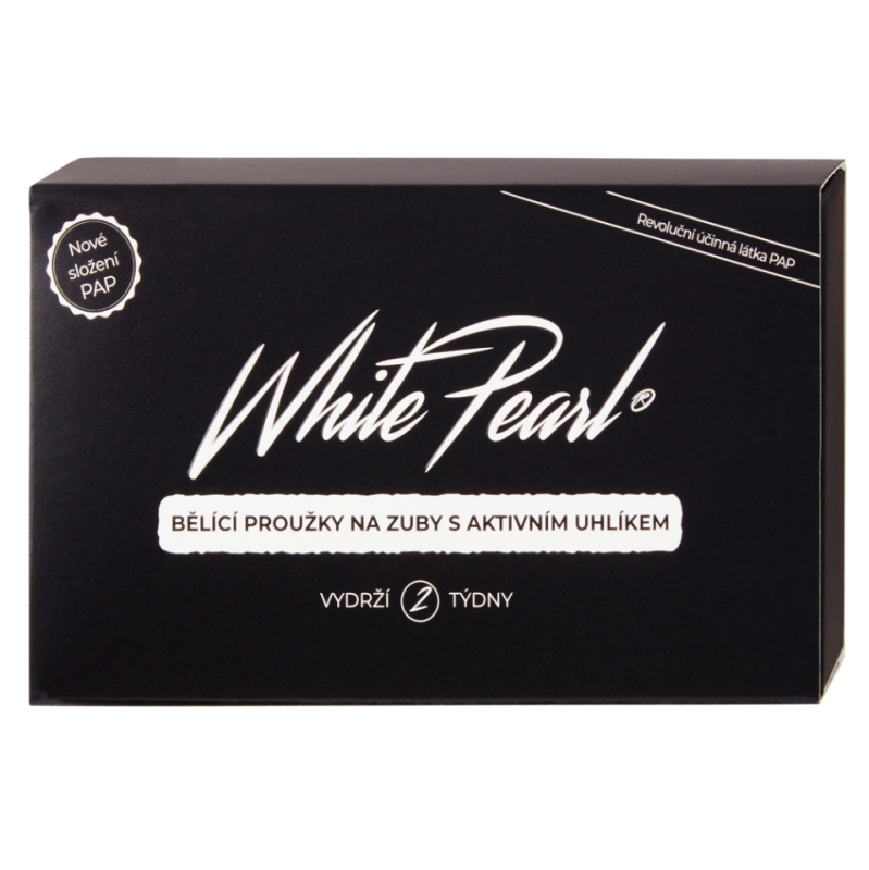 White Pearl Charcoal bělicí zubní pásky 28 ks