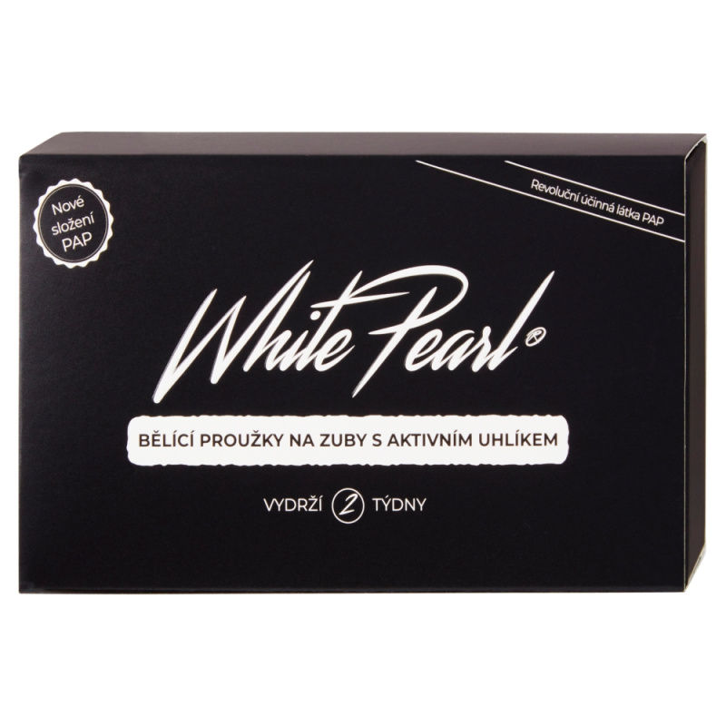 White Pearl Charcoal bělicí zubní pásky 28 ks