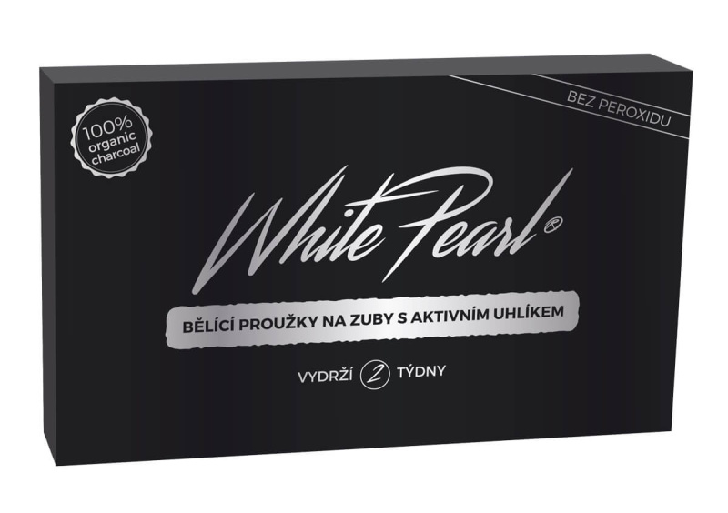 White Pearl Charcoal bělicí zubní pásky 28 ks