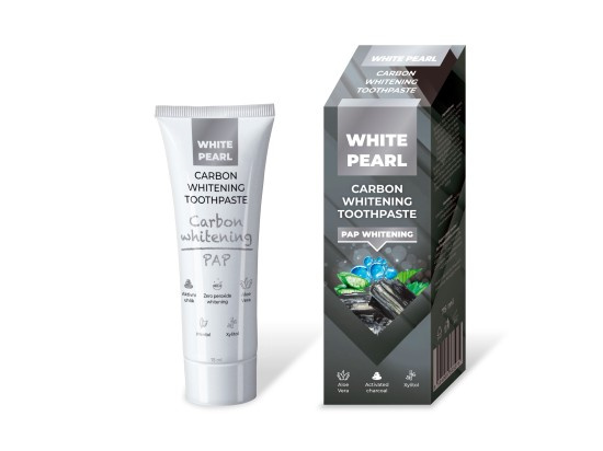White Pearl PAP Carbon Whitening bělicí zubní pasta 75 ml