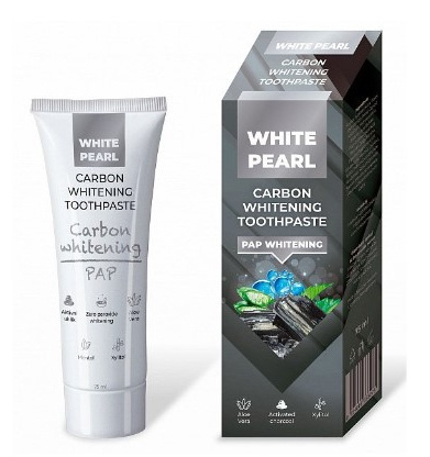 White Pearl PAP Carbon Whitening bělicí zubní pasta 75 ml