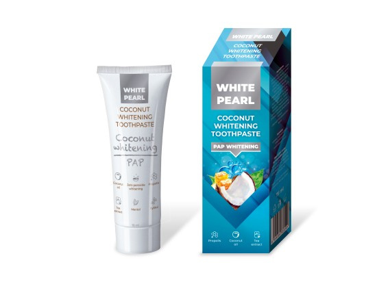 White Pearl PAP Coconut Whitening bělicí zubní pasta 75 ml