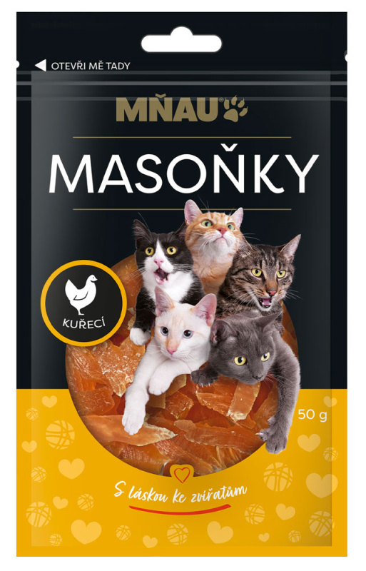 MŇAU Masoňky kuřecí kousky 50g