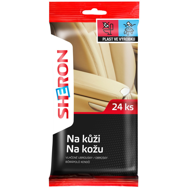 Sheron ubrousky na kůži 24 ks