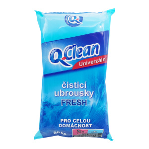 Q POWER Univerzální vlhčené utěrky Fresh 50 ks