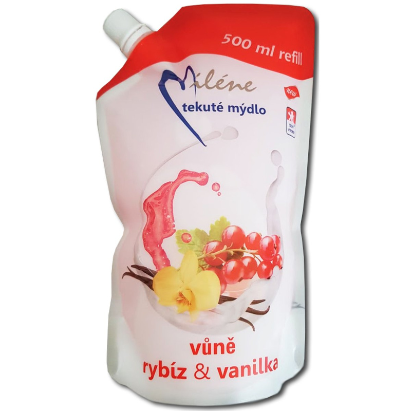 Miléne Rybíz a vanilka tekuté mýdlo náhradní náplň