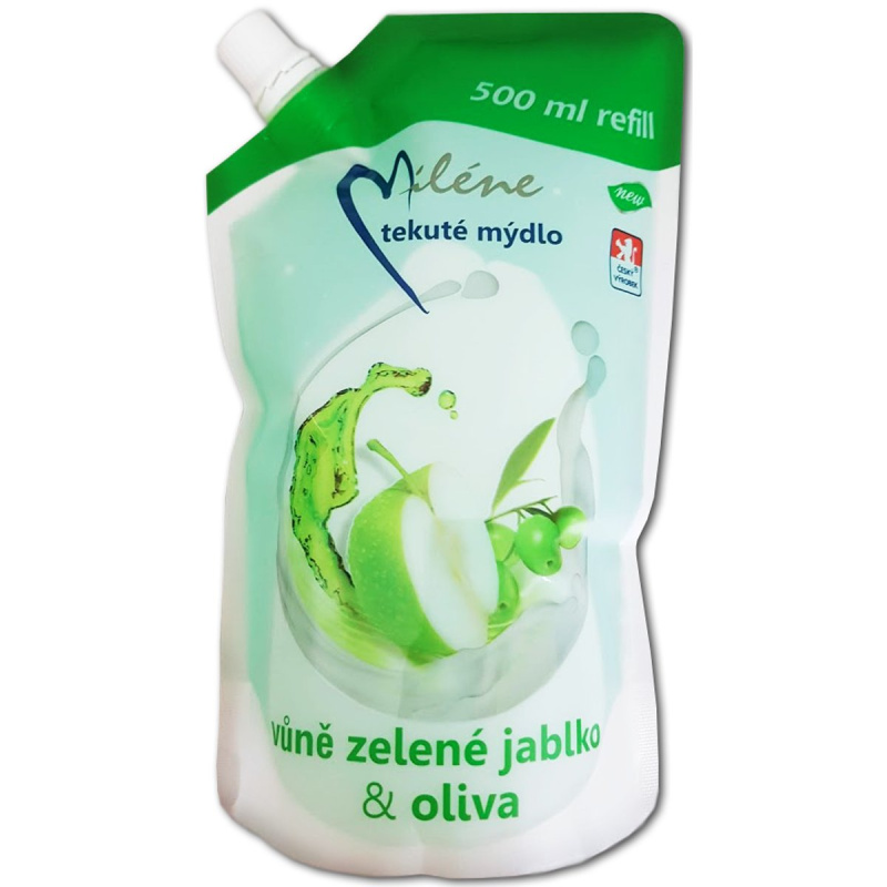 Miléne Zelené jablko a oliva tekuté mýdlo náhradní náplň