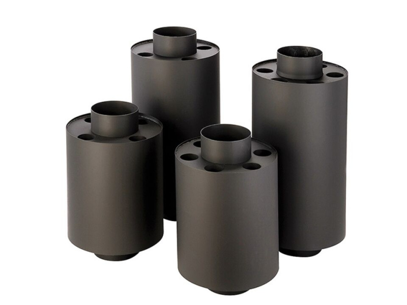 KOVOKRAUS Teplovzdušný výměník velký silnostěnný 120mm/65cm - 4 otvory