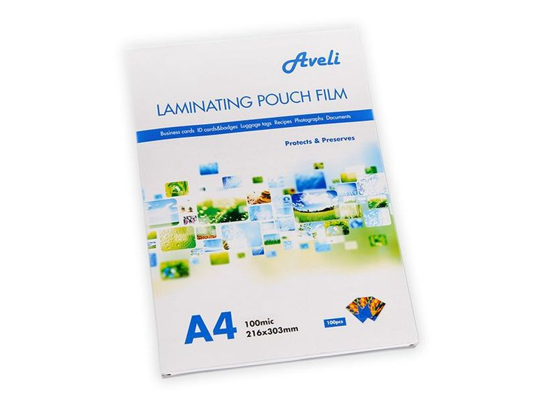 Laminovací fólie AVELI A4/200 mic (2 × 100), lesklé - 100 ks/bal.