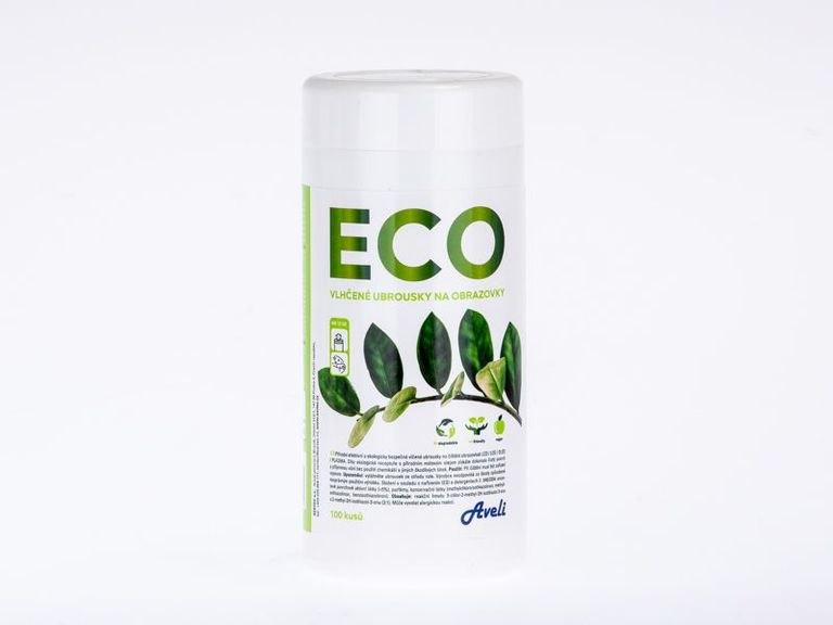 Aveli ECO - čistící vlhčené utěrky na obrazovky - 100 ks