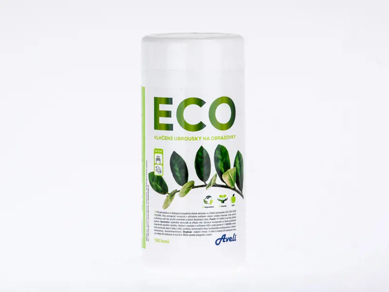 Aveli ECO - čistící vlhčené utěrky na obrazovky - 100 ks