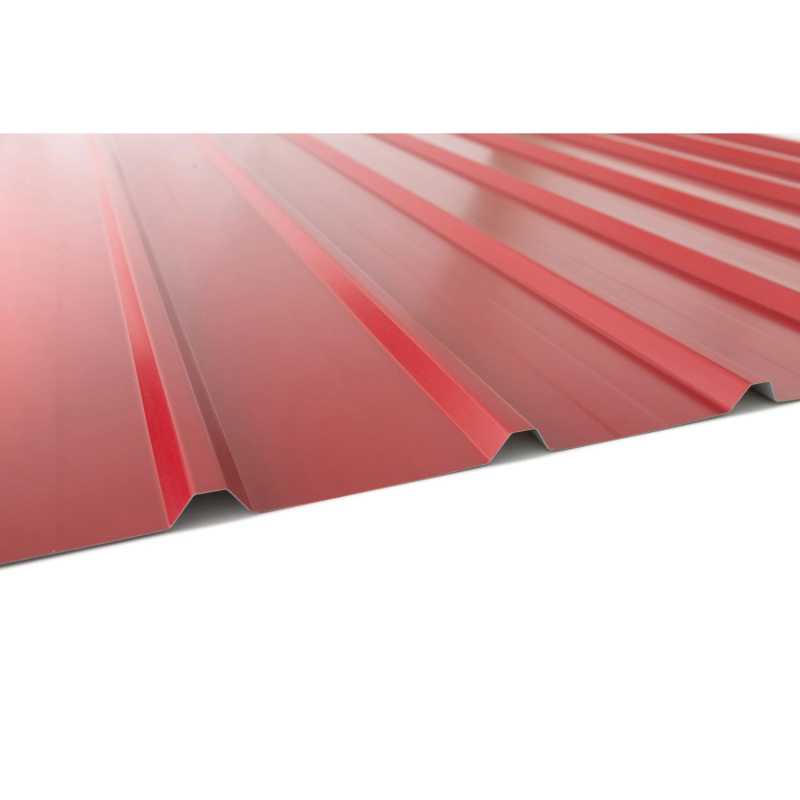 COVERNIT Trapézový plech T12 červená RAL 3011, 2000 x 910 mm
