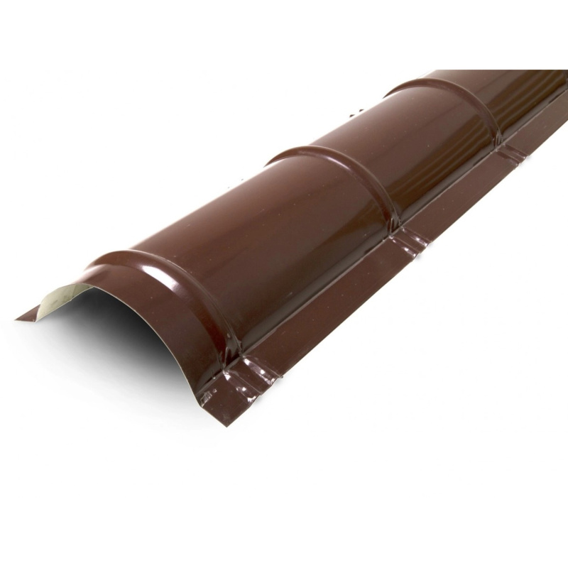 COVERNIT Hřebenáč oblý CLASSIC RAL 8017 hnědý 2000 x 300 mm