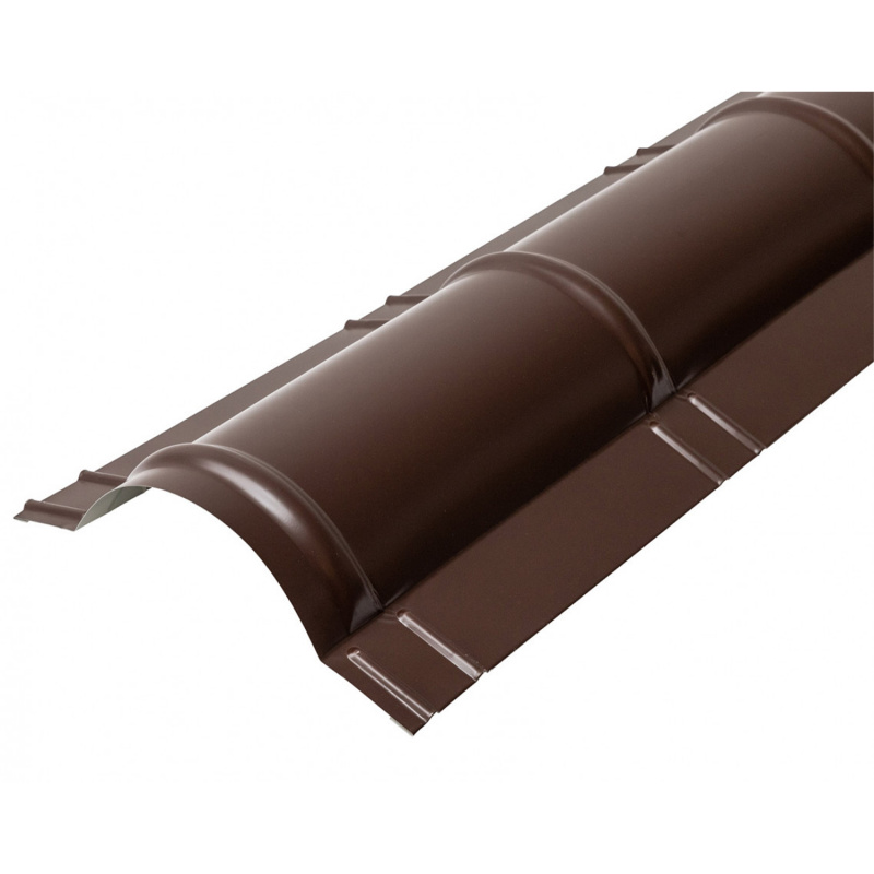 COVERNIT Hřebenáč oblý CLASSIC RAL 8017 hnědý 2000 x 300 mm