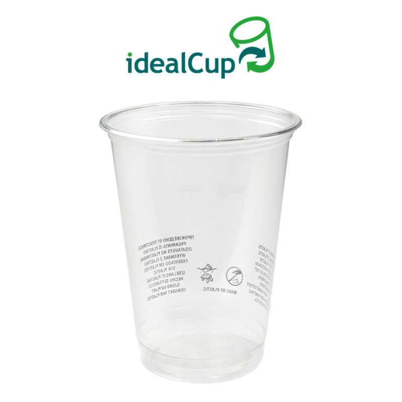 EcoPack Kelímek EKO rPET 0,4 l nápojový O95 mm idealCup bal/50 ks Balení: 50