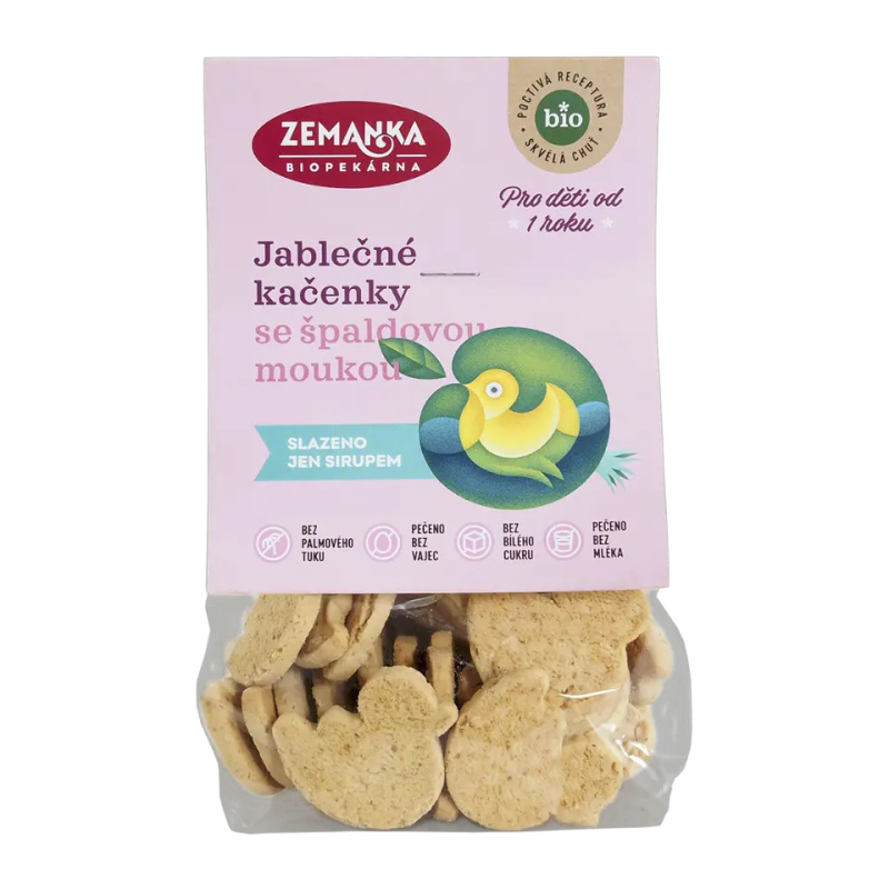 Zemanka BIO Jablečné kačenky se špaldovou moukou 100 g