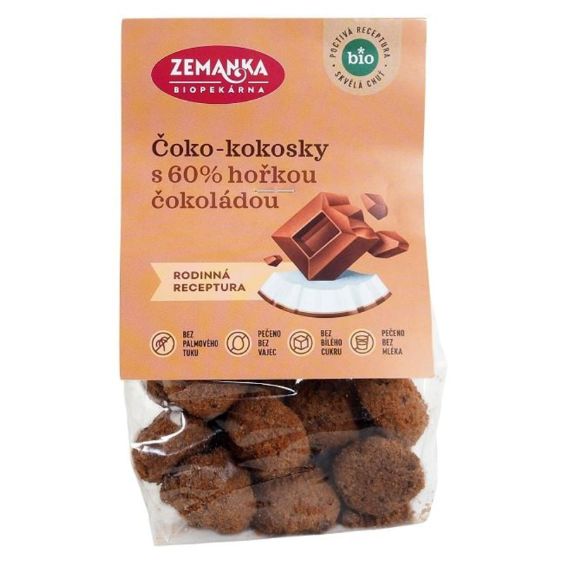 Biopekárna Zemanka BIO Čoko-kokosky s kakaem