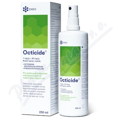 ENEO Octicide 1 mg/g + 20 mg/g kožní sprej, roztok 250 ml