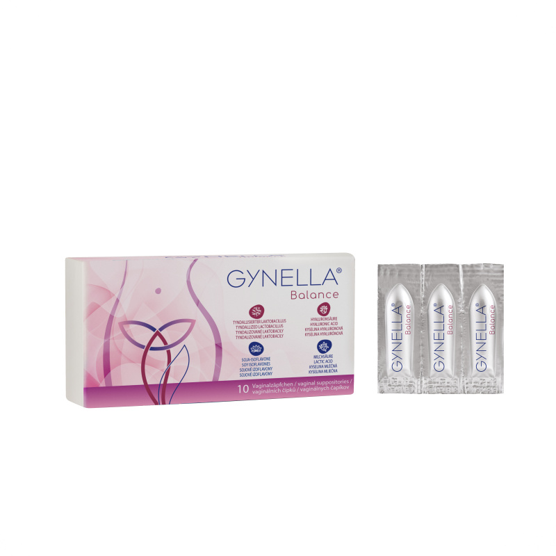 GYNELLA Balance vaginální čípky 10 kusů