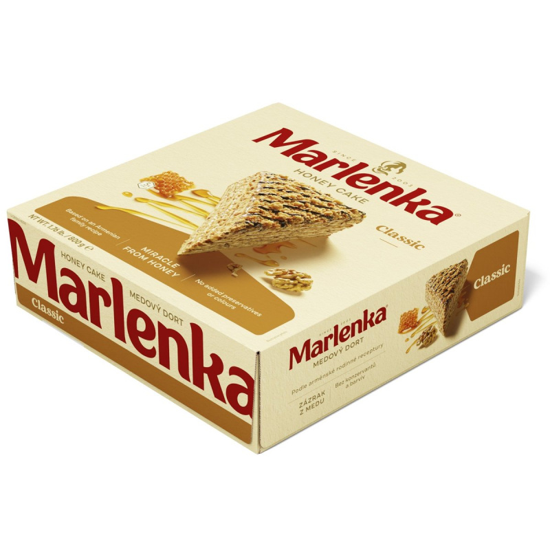 Marlenka Medový dort s oříšky