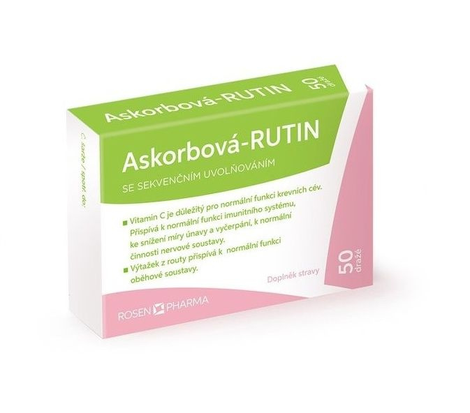 ROSEN PHARMA Askorbová - rutin 50 tablet