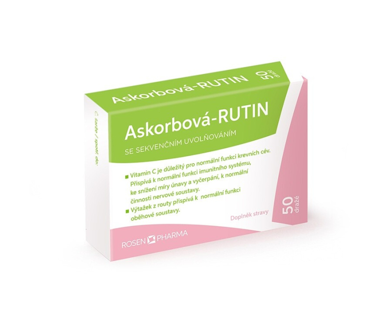 ROSEN PHARMA Askorbová - rutin 50 tablet