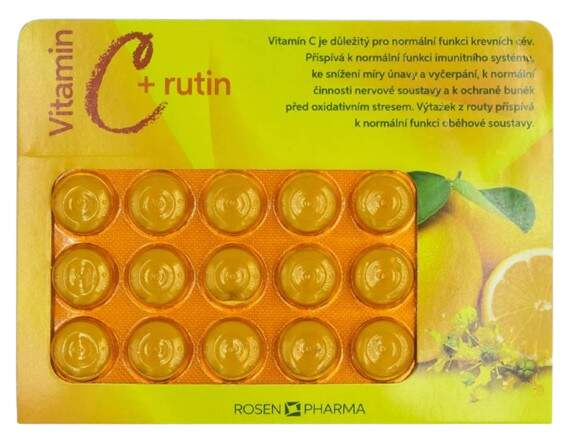 ROSEN C+rutin 400 mg drg.15