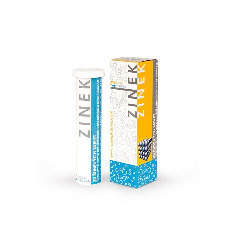 ROSEN PHARMA Zinek 20 šumivých tablet
