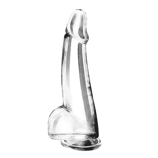 BASIC X Cesar transparentní penis s přísavkou L