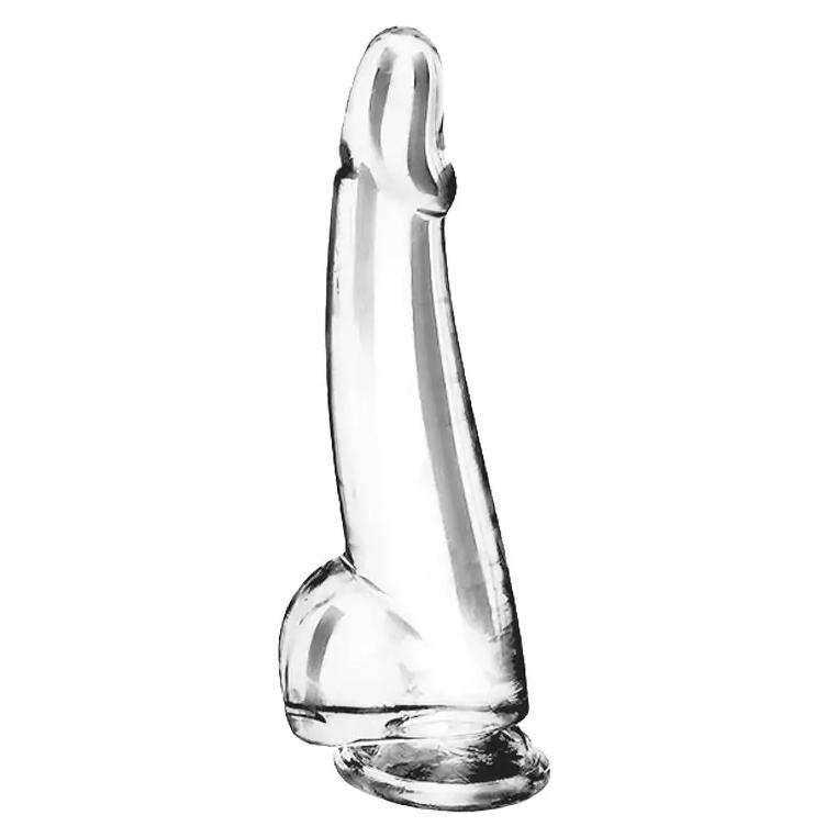 BASIC X Cesar transparentní penis s přísavkou XL