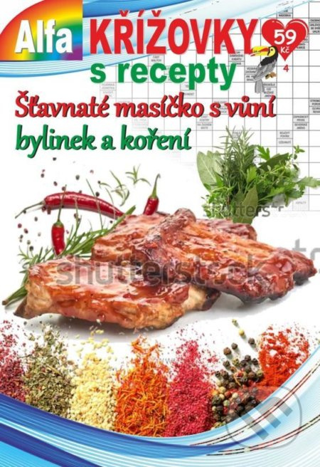 Křížovky s recepty 4/2020 (Šťavnaté masíčko s vůní bylinek a koření) - kniha z kategorie Podle potraviny