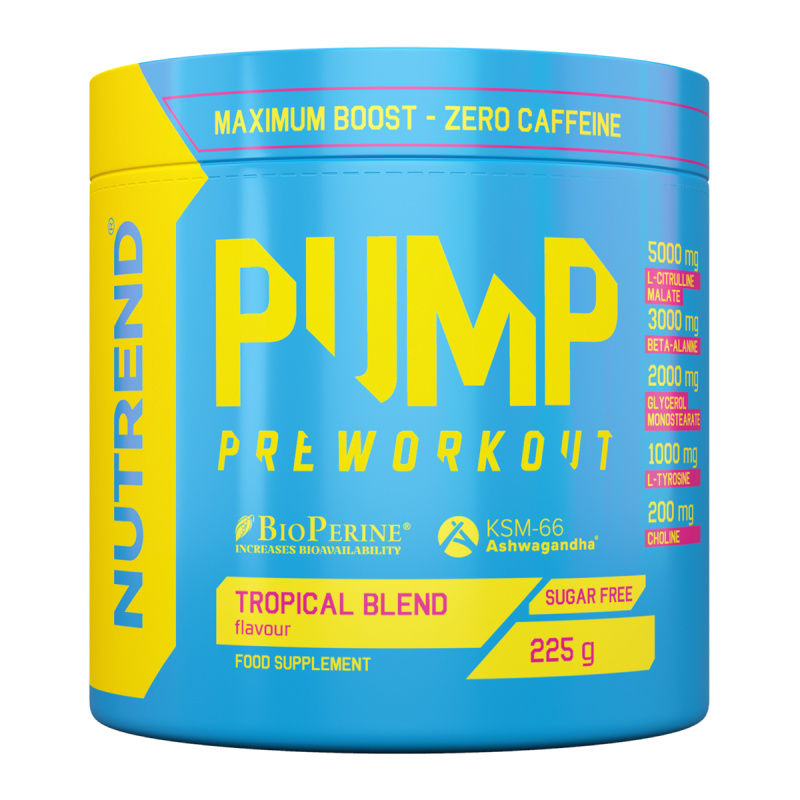 Nutrend Pump Pre-Workout, 225 g Příchuť: Tropical
